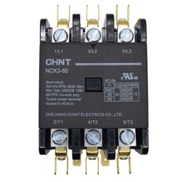 [NCK3-60A/3-230V] NCK3-60A/3-230V — CONTACTOR PARA AIRE ACONDICIONADO 3X60A 230VCA DE BOBINA