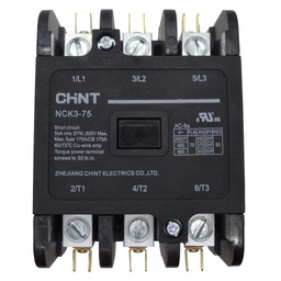 [NCK3-75A/3-230V] NCK3-75A/3-230V — CONTACTOR PARA AIRE ACONDICIONADO 3X75A 230VCA DE BOBINA