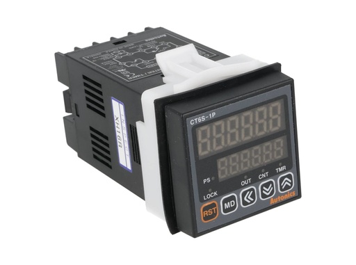 [CT6S-1P2] CT6S-1P2 — CONTADOR/TIMER 24-60VCD1/16DIN 6D 2 PRES2 RELAY 1 SALIDA NPN 24-60VCD