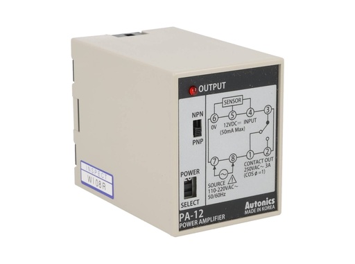 [PA-12] PA-12 — CONTROL/SENSOR, NORM, NPN/PNP, IP2T 110/220VCA, 50X80X70mm