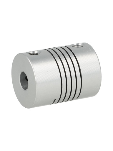 [DR-4X6-D19L25] DR-4X6-D19L25 — COPLE FLEXIBLE ALUMINIO D1 4mm, D2 6mm, DEXT 19mm, LONGITUD 25mm, TORQUE 1Nm, VELOCIDAD MAXIMA 19.000RPM