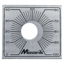 [110-0038-MM] 110-0038-mm — DIAL CH ACERO 0-100 PARA CONTROLES DE VELOCIDAD MINARIK (4.4X3.9CM) 
