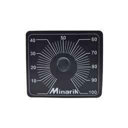 [112-0010-M] 112-0010-M — DIAL G DE 0-100 PARA CONTROLES DE VELOCIDADMINARIK. (AUTOADHERIBLE)  (6X5.3CMS.) 