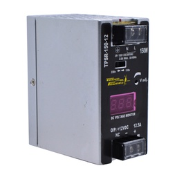 [TPSR-150-12] TPSR-150-12 — FUENTE DE VOLTAJE PARA RIEL, 12VCD, 12.5A, 150W, 100-240VCA, 100LX 110DX 90W mm