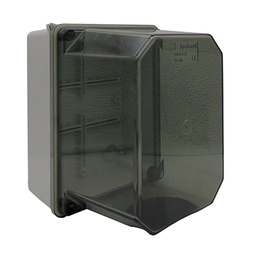 [010.CA.K] 010.CA.K — GABINETE PLASTICO 240X190X155MM TRANSPARENTE PARA CUBIERTA ELEVADA