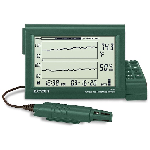 [RH520B] RH520B — HIGROTERMOMETRO DIGITAL GRAFICO CON PUNTODE ROCIO