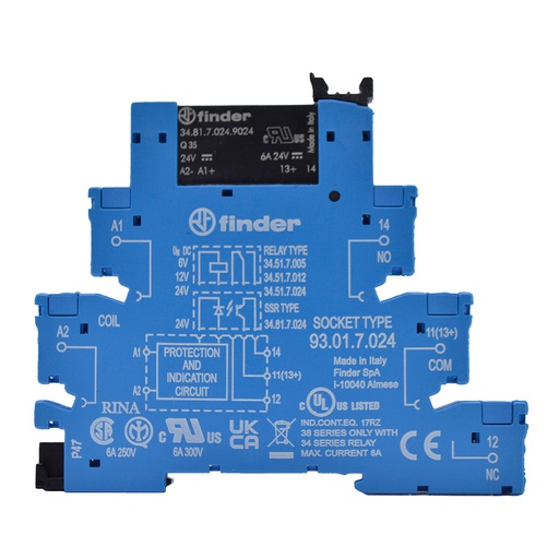 [388170249024] 388170249024 — INTERFASE CON RELE SSR 024ACON DC 2ACIRCUITO DE SALIDA 024 VDC