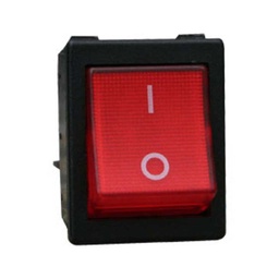 [TP-321-RL] TP-321-RL — INTERRUPTOR ILUMINADO ROJO 2P1T 16/20A, 110/220VCA, 30X22mm 4 TERMINALES.