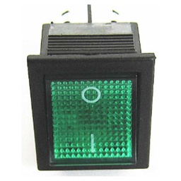 [TP-321-GL] TP-321-GL — INTERRUPTOR ILUMINADO VERDE 2P1T 16/20A, 110/220VCA, 30X22mm 4 TERMINALES