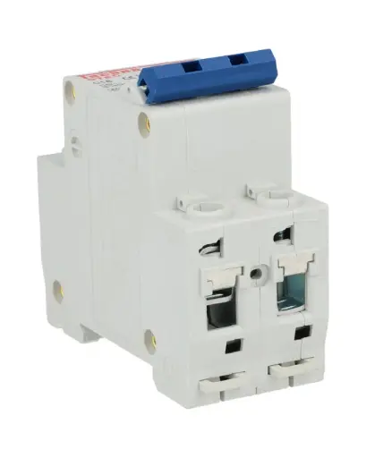 [2C16] 2C16 — INTERRUPTOR MINIATURA 2P 16AMP 440VCA PARA RIEL CURVA C