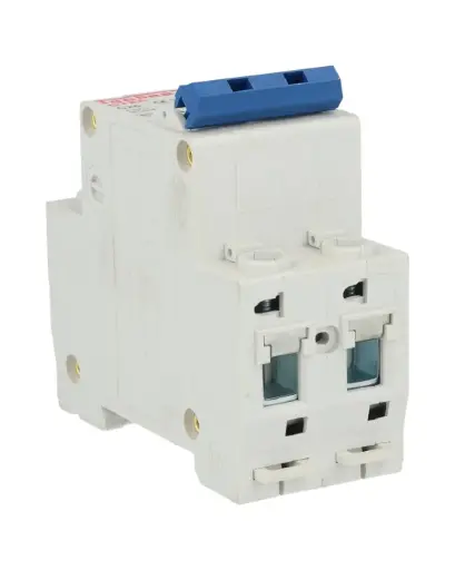 [2C25] 2C25 — INTERRUPTOR MINIATURA 2P 25AMP 440VCA PARA RIEL CURVA C