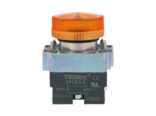 [2PLB5LB-400] 2PLB5LB-400 — LAMPARA INDICADORA AMBAR S/LED - DESCONTINUADO