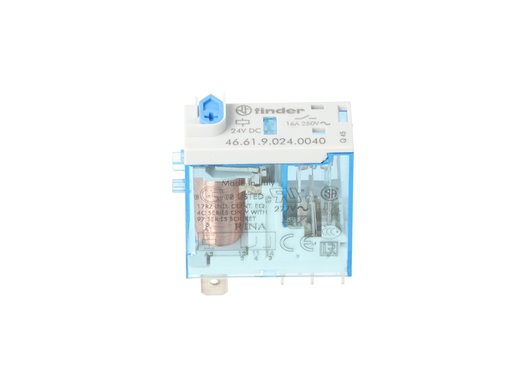 [466190240040] 466190240040 — MINI-RELE INDUSTRIAL 24VCD 1P2T 8-16AMP.
