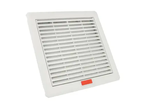 [REJILLA 205PF] REJILLA 205PF — REJILLA PLASTICA CON FILTRO PARA VENTILADOR  115X115mm, TAMANO EXT. 205 X205mm