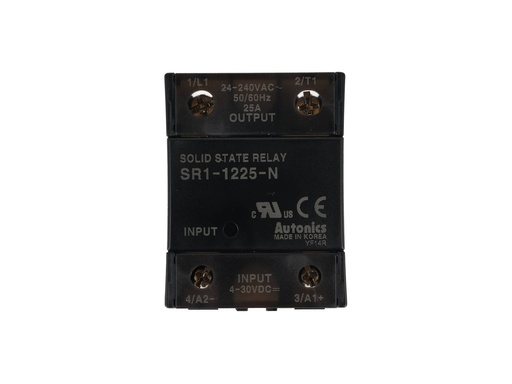 [SR1-1225-N] SR1-1225-N — RELEVADOR ESTADO SOLIDO 24-240VCA, ENTRADA 4-30VCD 25A