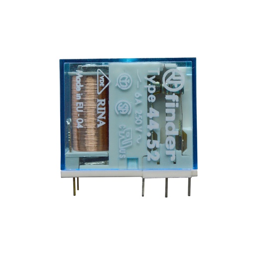 [445290480000] 445290480000 — RELE 48VCD 2P2T 6AMP. P/CIRCUITO IMPRESO
