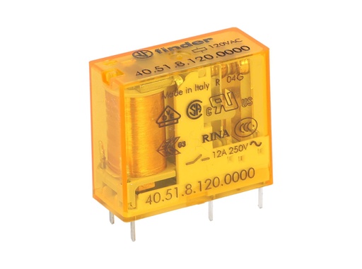 [405181200000] 405181200000 — RELE P/CI 120VCA 1P2T 10AMP.