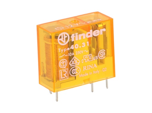 [403180120000] 403180120000 — RELE P/CI 12VCA 1P2T 10AMP.