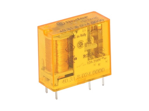 [403180240000] 403180240000 — RELE P/CI 24VCA 1P2T 10AMP.