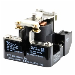 [R04-3A30-240] R04-3A30-240 — RELE. 240VCA /1P1T/ NO/ 30AMP.