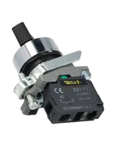 [TP-XB4-2] TP-XB4-2 — SELECTOR 2POS.MANETA CORTA1NA 22mmCA15-220/6A *NO SON A PRUEBA DE EXPLOSION*