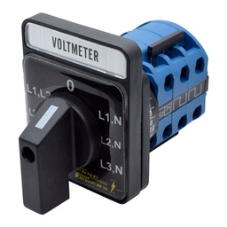 [LW26-16YH53] LW26-16YH53 — SELECTOR PARA VOLTIMETRO 16A, 7 POSICIONESTR-ST-RS-0-RN-SN-TN, 440V, 48X60mm