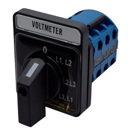 [SA16-4-2] SA16-4-2 — SELECTOR PARA VOLTIMETRO 20A, 4 POSICIONES, 0-RS-ST-TR, 440V, 48X48mm