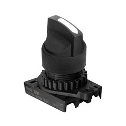 [S2SR-S5W] S2SR-S5W — SWITCH SELECTOR BLANCO MANIJA CORTA, 22mm, 3 POSICIONES Y RETORNO