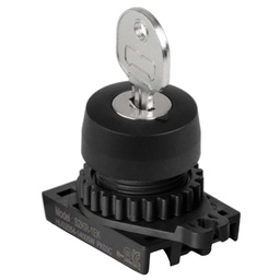 [S2KR-1EK] S2KR-1EK — SWITCH SELECTOR CON LLAVE, ,  22mm 2 POS. MOMENTANEO, QUITAR LLAVE AL CENTRO