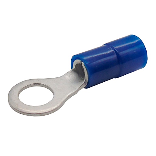 [V70RK004012] V70RK004012 — TERMINAL AISLADA TIPO OJILLO/ANILLO AWG16-14 INTERIOR 0.21 (5.3mm) , EXTERIOR 0.33 (8.5mm) AZUL