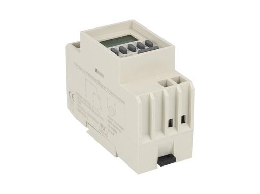 [TP-TM848-2] TP-TM848-2 — TIMER D SEMANAL, 220VCA, 8/ON-8/OFF, 1CON 16AMP.AC1, 3AMP./AC2, BAT.RESP.36H, DIN RIEL