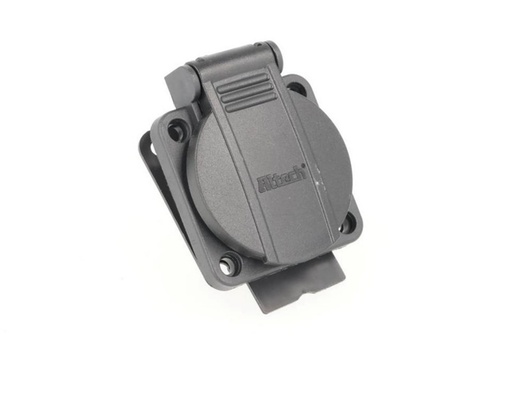 [AL12500] AL12500 — TOMA CORRIENTE COLOR NEGRO MONTAJE PANEL