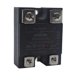 [SSR-15AA] SSR-15AA — RELEVADOR ESTADO SOLIDO 15A/240VCA VOLT CONTROL85-280VCA, PARA CARGAS RESISTIVAS, CON LED INDICADOR, CRUCE POR CERO, SALIDA TRIAC