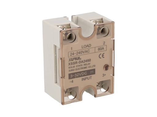 [KSI240D60-L] KSI240D60-L — RELEVADOR ESTADO SOLIDO 60A/240VCA VOLT CONTROL4-32VCD, PARA CARGAS RESISTIVAS CON LED INDICADOR, CRUCE POR CERO, SALIDA DOBLE SCR