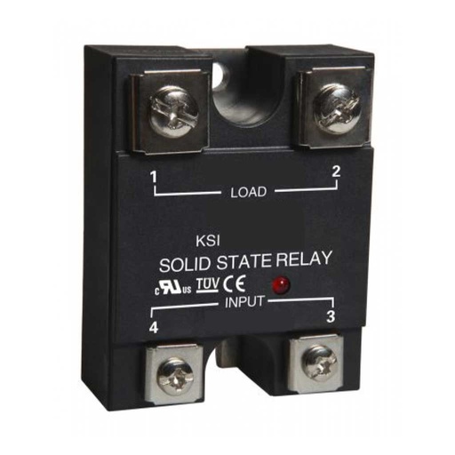 [KSI480A80-L] KSI480A80-L — RELEVADOR ESTADO SÓLIDO 80A/480VCA VOLT CONTROL 85-280VCA, PARA PARA CARGAS RESISTIVAS CON LED INDICADOR CRUCE POR CERO, SALIDA DOBLE SCR