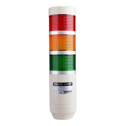 [PRE-301-3] PRE-301-3 — TORRETA IND 3 COLORES 56MM 12VCA/CD