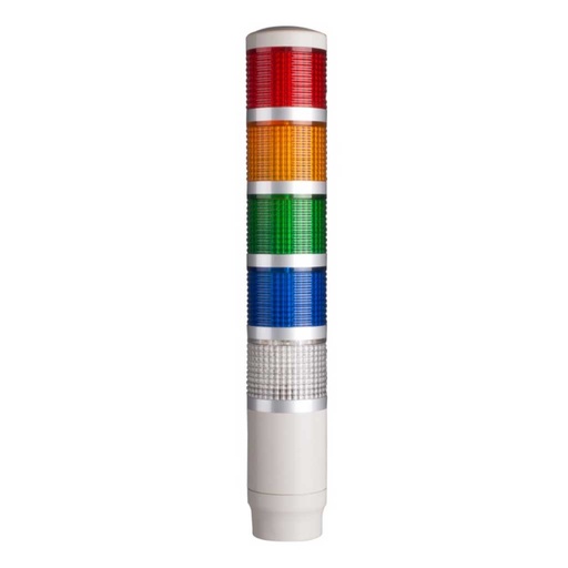 [PMEF-502-5] PMEF-502-5 — TORRETA IND 5 COLORES 45mm 24VCA/CD CON FLASH