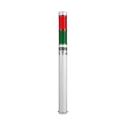 [PLDLF-202-RG] PLDLF-202-RG — TORRETA IND CON LED 25mm FLASH 24VCA/CD ROJO/VERDE POSTE 200mm