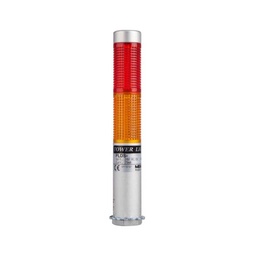 [PLDSF-202-RY] PLDSF-202-RY — TORRETA IND CON LED 25mm FLASH 24VCA/CD ROJO/AMARILLO POSTE 65mm