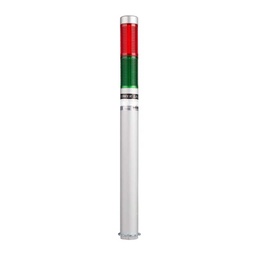 [PLDLF-201-RG] PLDLF-201-RG — TORRETA IND CON LED FLASH 25mm 12VCA/CD ROJO/VERDE POSTE 200mm