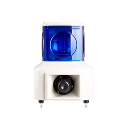 [MSGS-110-1B] MSGS-110-1B — TORRETA INDUSTRIAL 125mm 110VCA AZUL CON SIRENA, 2 TONOS, GIRATORIA