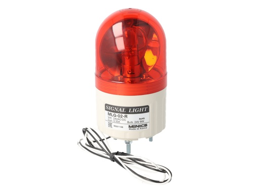 [MLG-24R] MLG-24R — FAROLA REVOLVENTE 66MM ROJA 24VCD