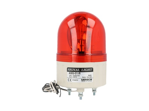 [ASG-01-R] ASG-01-R — FAROLA ROTATIVA 12VCD 86MM ROJA