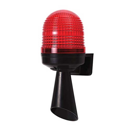 [MW86T-RFF-R-S3B] MW86T-RFF-R-S3B — FAROLA FIJA, ROTATIVA Y FLASHEANTE DE 90-240VA, COLOR ROJO, CUERPO NEGRO.