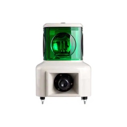 [MSGS-110-1G] MSGS-110-1G — TORRETA INDUSTRIAL 125mm 110VCA (VERDE) CON SIRENA, MELODIA, 2TONOS, GIRATORIA