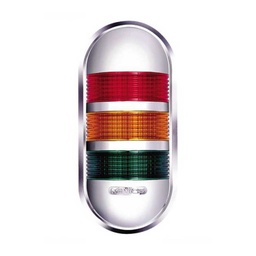 [PWECF-302-RYG] PWECF-302-RYG — FAROLA DE PARED ROJO, AMARILLO, VERDE CON FLASH 24VCA/CD