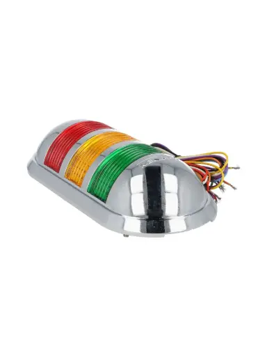 [PWECF-302-RYG] PWECF-302-RYG — FAROLA DE PARED ROJO, AMARILLO, VERDE CON FLASH 24VCA/CD