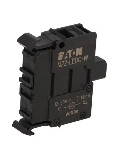[M22-LEDC-W] M22-LEDC-W — LED INCADESENTE, TORNILLO, 15 mA, 30 V