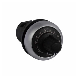 [M22-R1K] M22-R1K — POTENCIOMETRO 22mm 1K OHMS 0.5 WATTS CON PERILLA GRADUADA