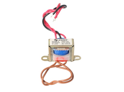 [9V300MA/120-S] 9V300MA/120-S — TRANSFORMADOR 9V 300MA, ENTRADA 120VCA